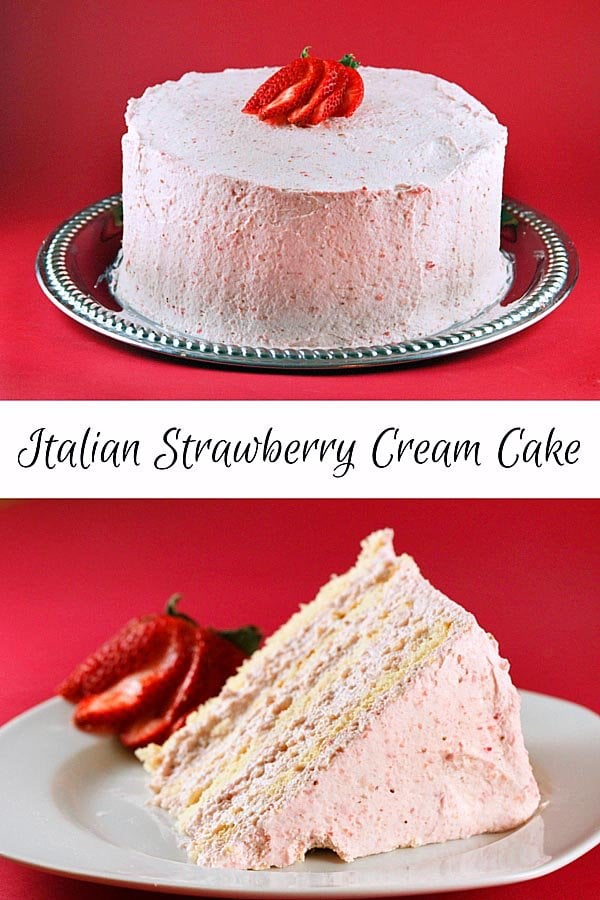 Italian Strawberry Cream Cake