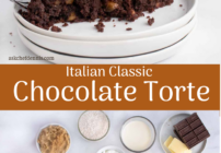 Pinterest image for chocolate torte