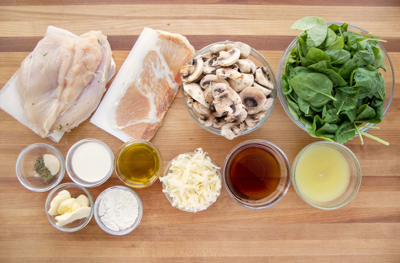 ingredients to make chicken saltimbocca