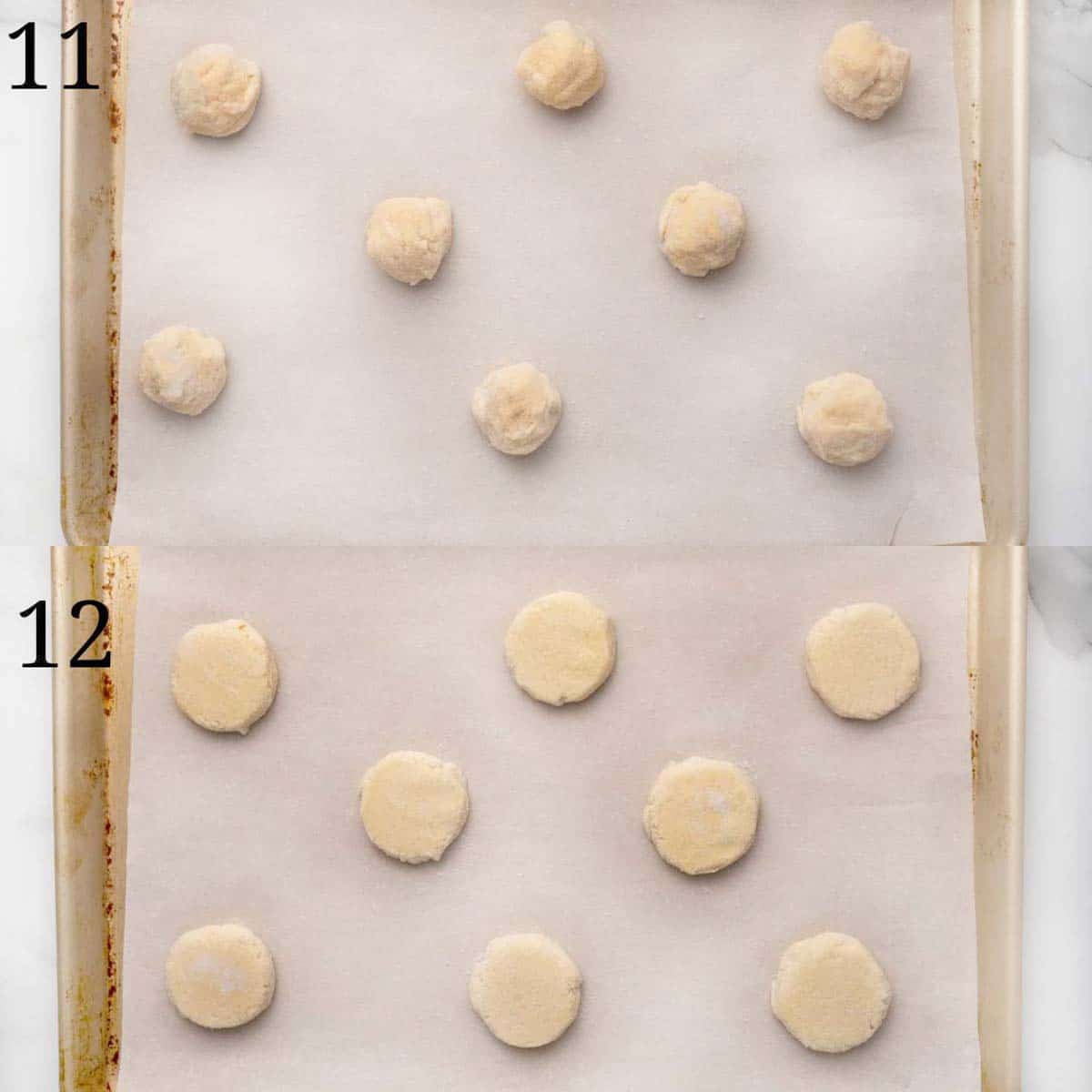 collage showing how to prepare the dough for baking