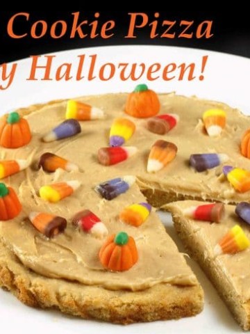 Sugar cookie pizza for halloween