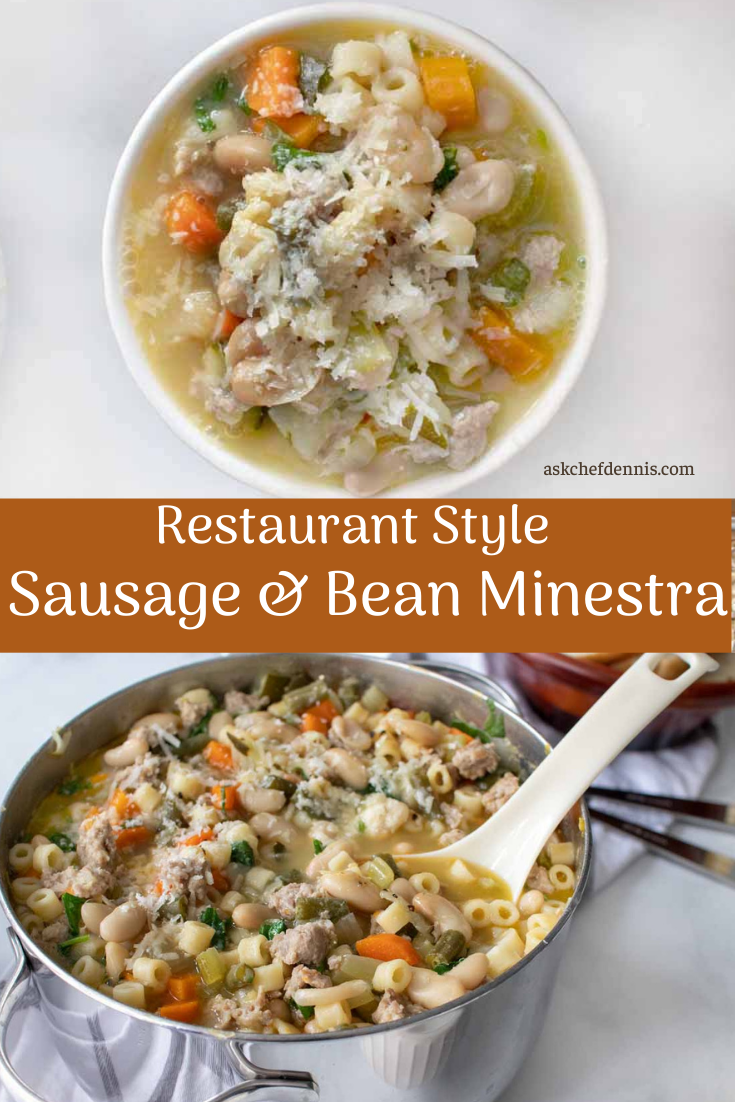 Sausage and Bean Minestra Recipe - Chef Dennis