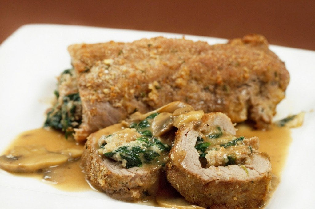 pork tenderloin stuffed with spinach and sausage