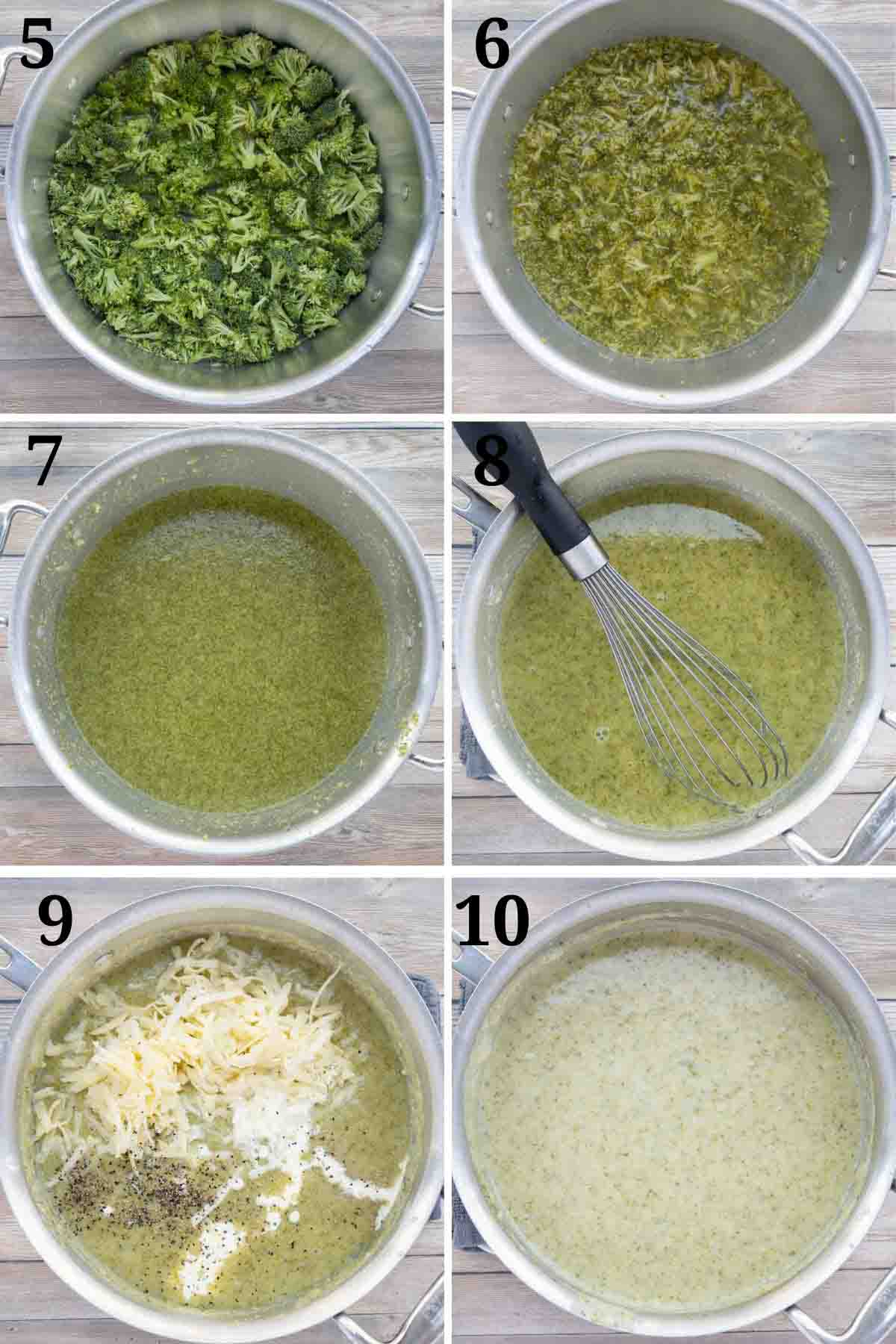 collage showing how to finish making recipe