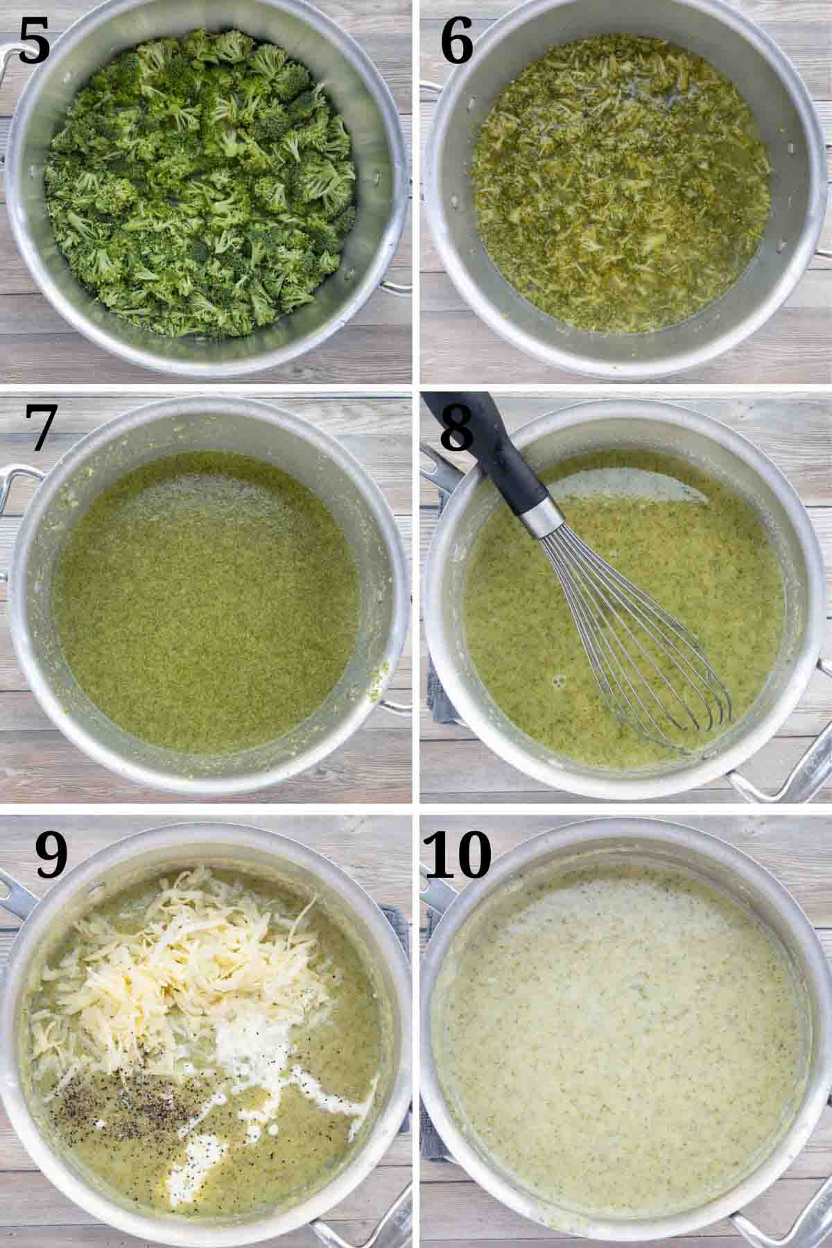 collage showing how to finish making recipe