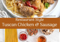 Pinterest image for Tuscan chicken