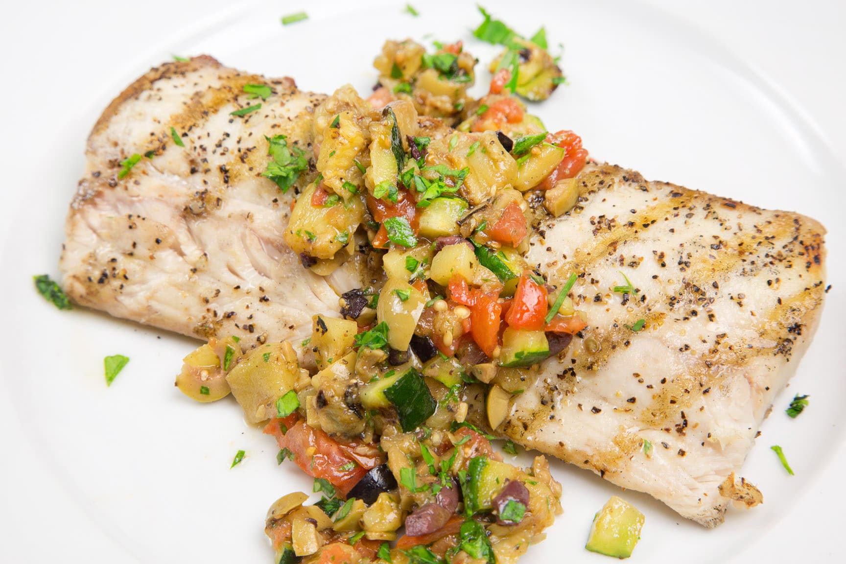 How to make Grilled Mahi-Mahi with Caponata - A Restaurant Style Dish