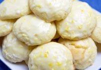 meyer lemon ricotta cookie with a lemon glaze