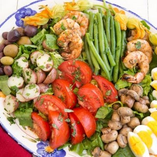 Nicoise Salad with Grilled Shirmp