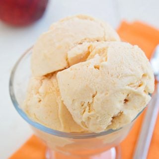 grilled peaches and cream gelato