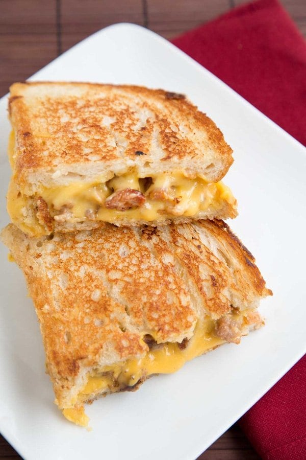 Sweet Sausage Grilled Cheese 4