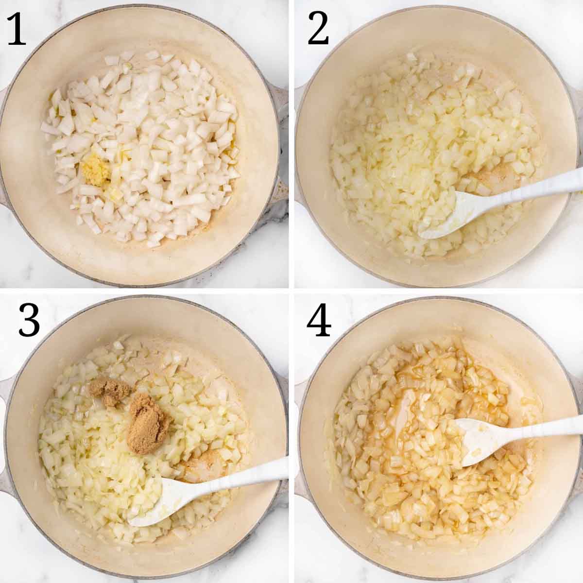 collage showing how to start the recipe