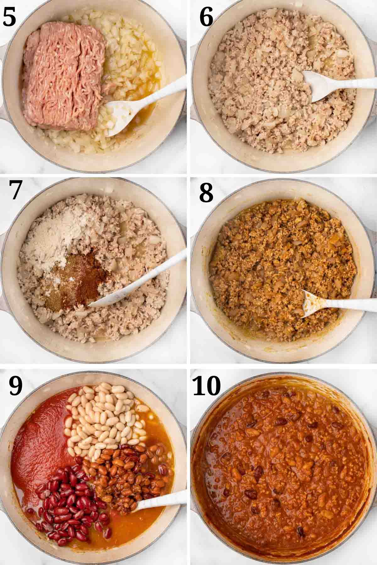 collage of images showing how to make the recipe