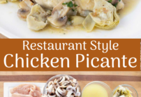 pinterest image for chicken picante