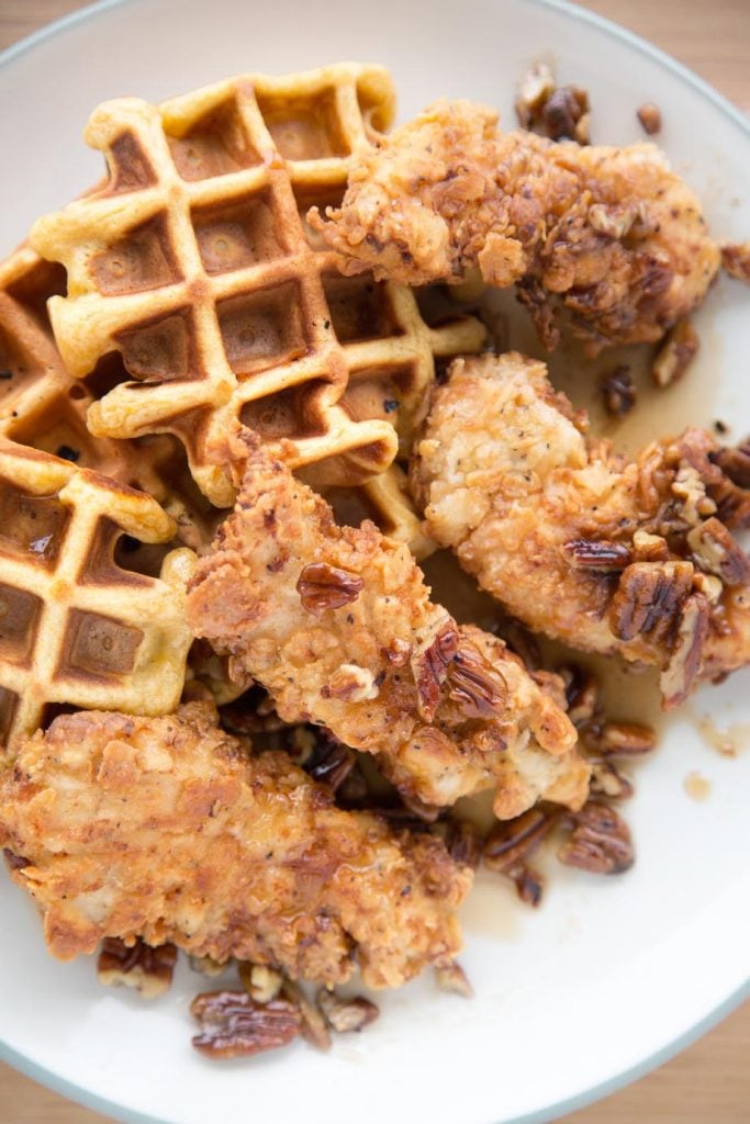 Buttermilk Fried Chicken And Sweet Potato Waffles Chef Dennis