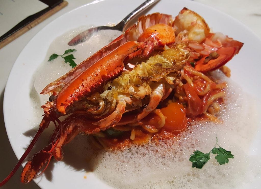 lobster, pasta