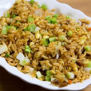 Chinese Barbecued Pork, fried rice