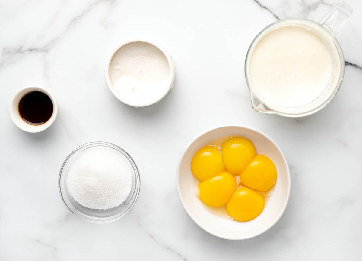 ingredients to make creme brulee