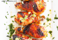 Pinterest image for Asian Glazed Chicken Legs