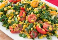 kale and corn succotash