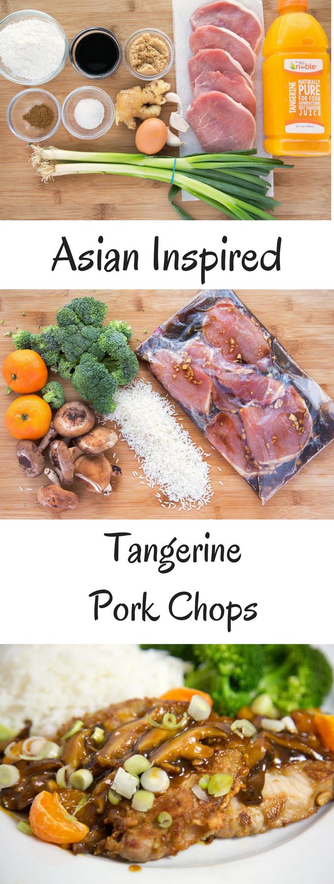 Make your week night meals into an occasion with my Asian Inspired Tangerine Pork Chop Recipe.
