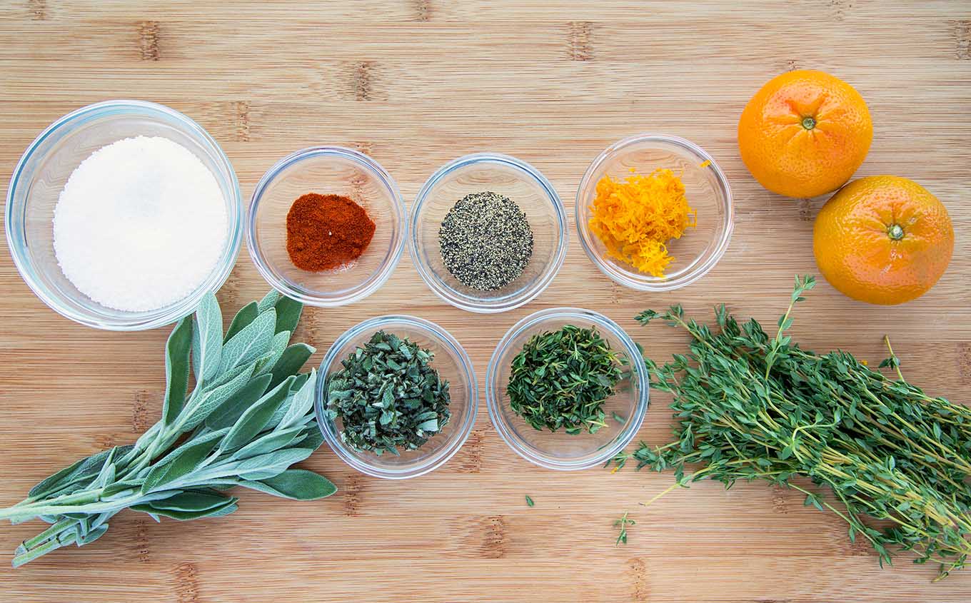 ingredients to dry brine a turkey