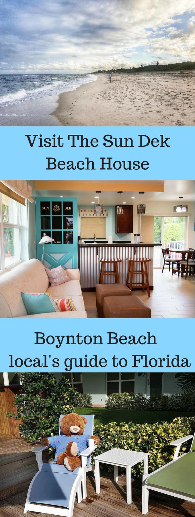 Visit the Sun Dek Beach House in Boynton Beach, Florida!  Fun in the sun couldn’t be better in this tropical paradise! 