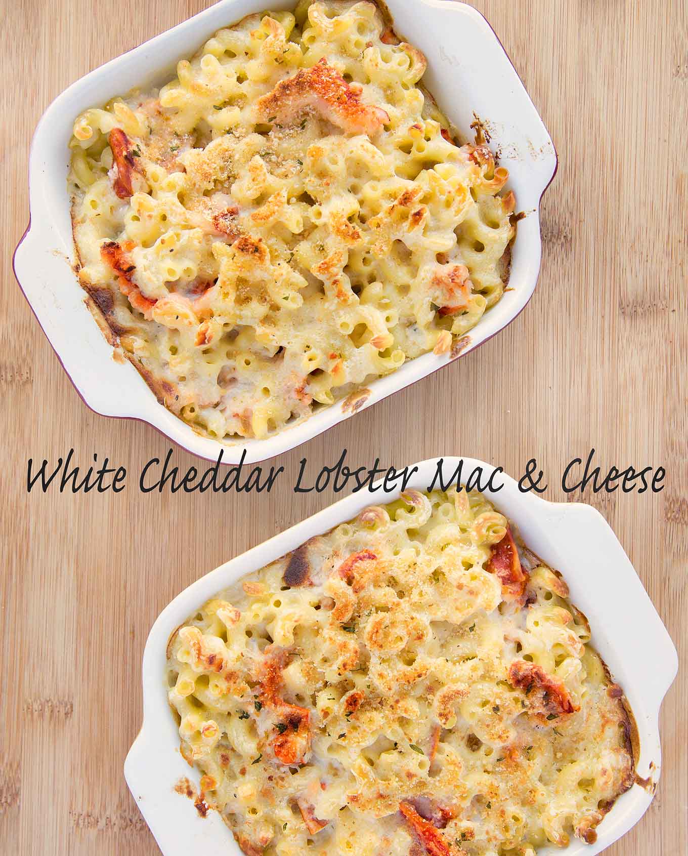 White cheddar Lobster mac and cheese