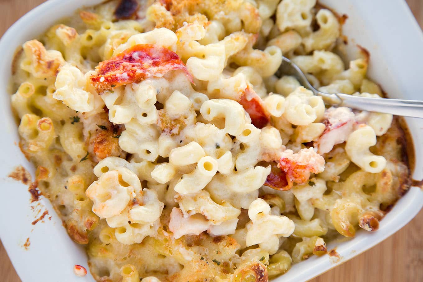White cheddar Lobster mac and cheese