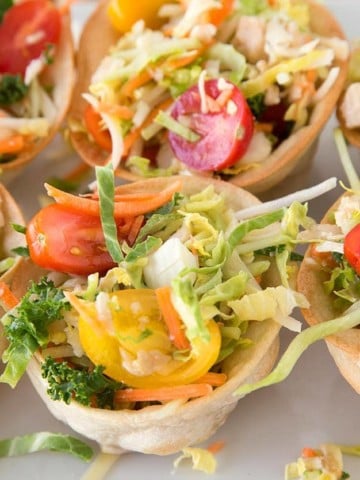 Chicken Taco Cup Salad Recipe