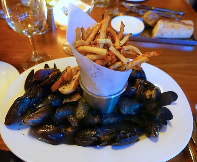 mussel and frites, Printworks Bistro, Greensboro, NC