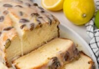 Pinterest image for lemon pound cake