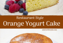 Pinterest image for orange yogurt cake