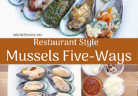 Pinterest image for mussels five-ways