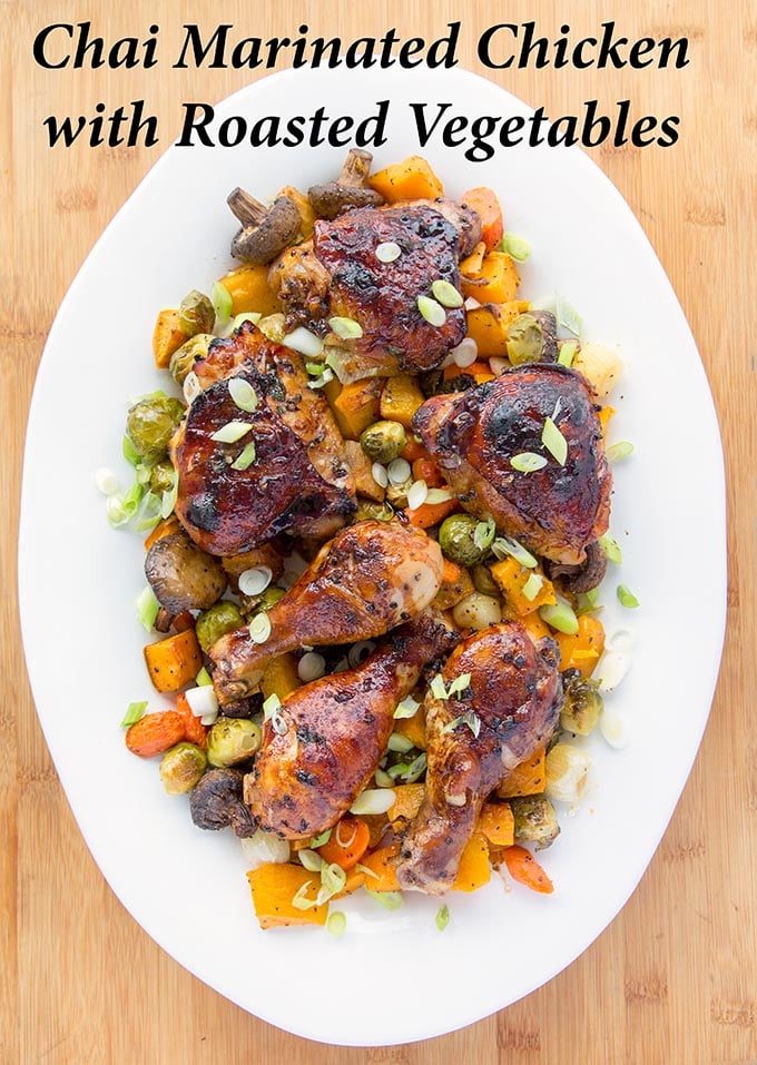 Your family will love this fall inspired chai marinated chicken with roasted vegetables. Check out this recipe serve up deliciousness in your house.