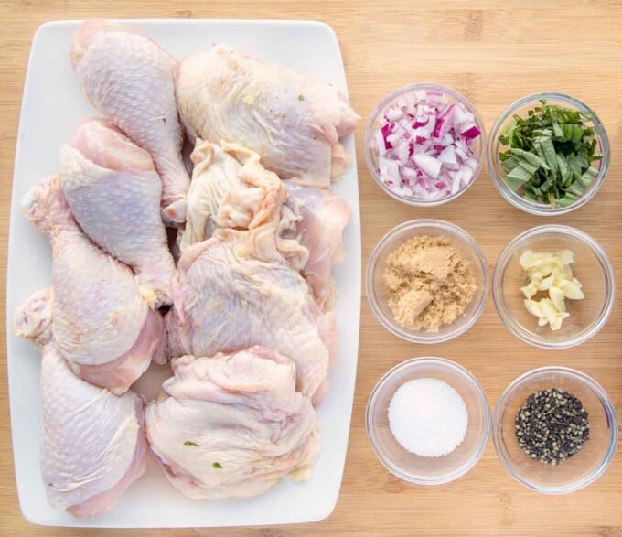 ingredients to marinate chai chicken