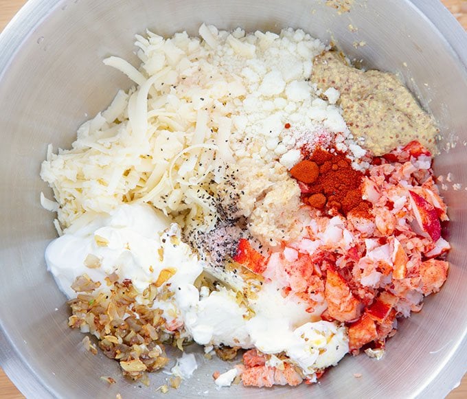 Ingredients combined in a bowl.