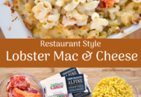 Pinterest image for lobster mac and cheese