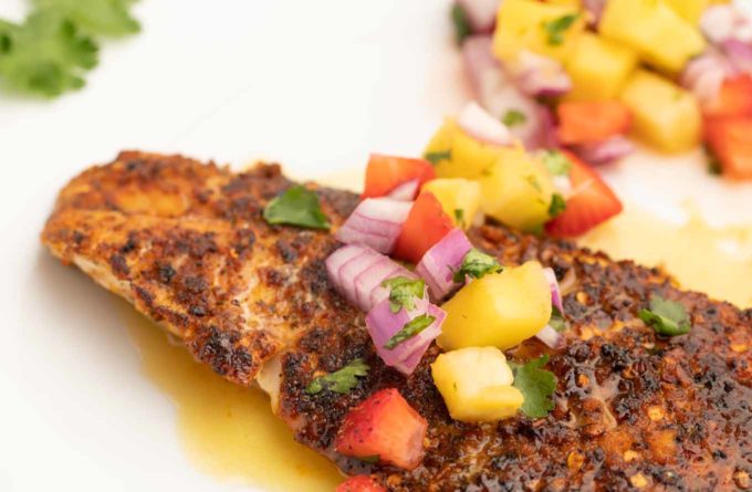 Cajun Style Florida Snapper with a Lime Margarita Sauce - Chef Dennis