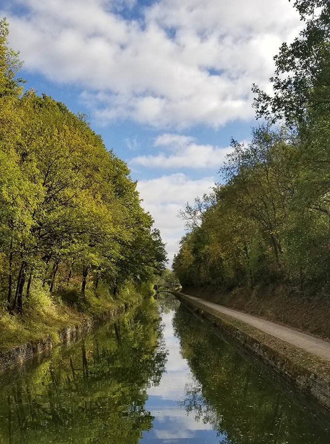 canal in Northern Burgundy France