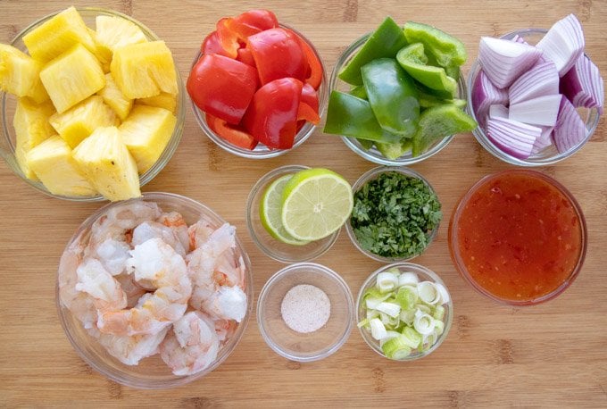 Grilled Shrimp and Pineapple Skewers Recipe - Chef Dennis