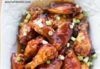 pinterest image for Chinese Sticky wings