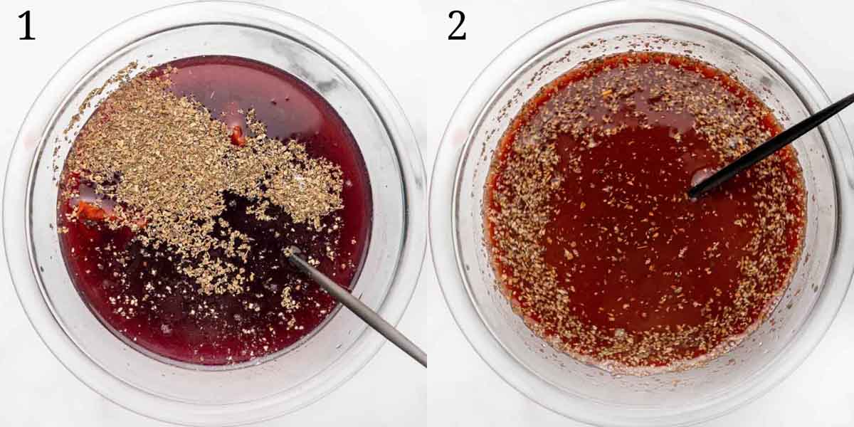 merlot sosunun nasıl hazırlanacağını gösteren kolaj