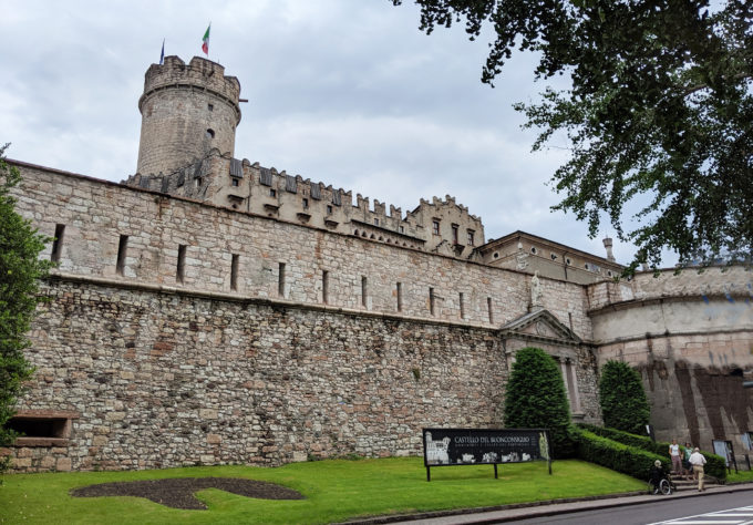 entrance to Buonconsiglio Castle in Trento Italy