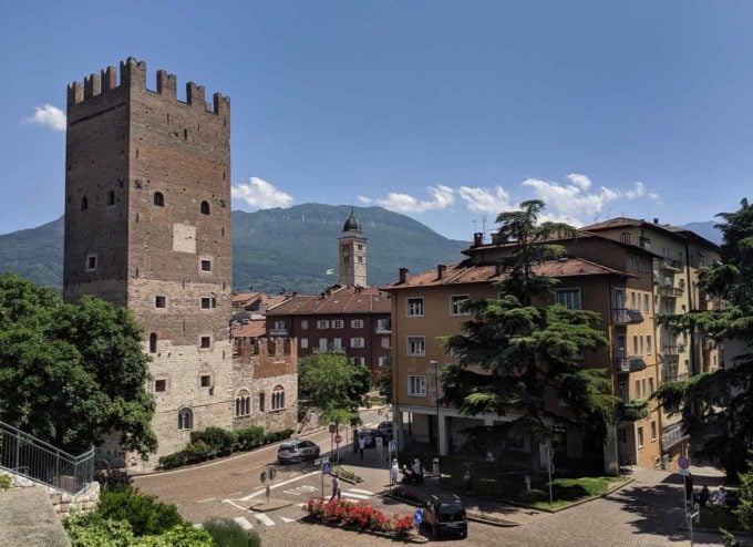 View of the Vanga tower in Trento Italy
