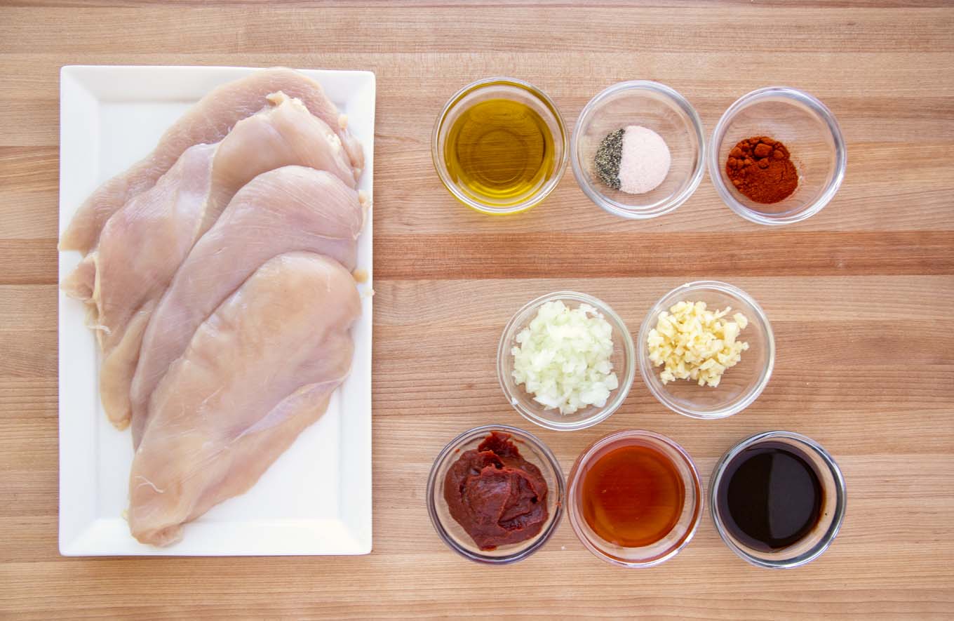 ingredients to marinate chicken breasts