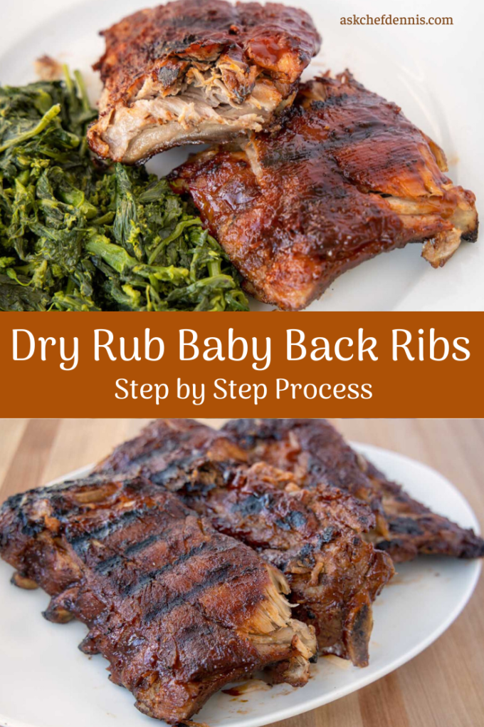 pinterest image for grilled dry rub baby back ribs