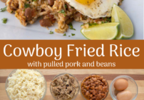 pinterest image for cowboy fried rice