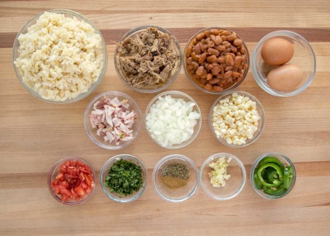 ingredients to make cowboy fried rice