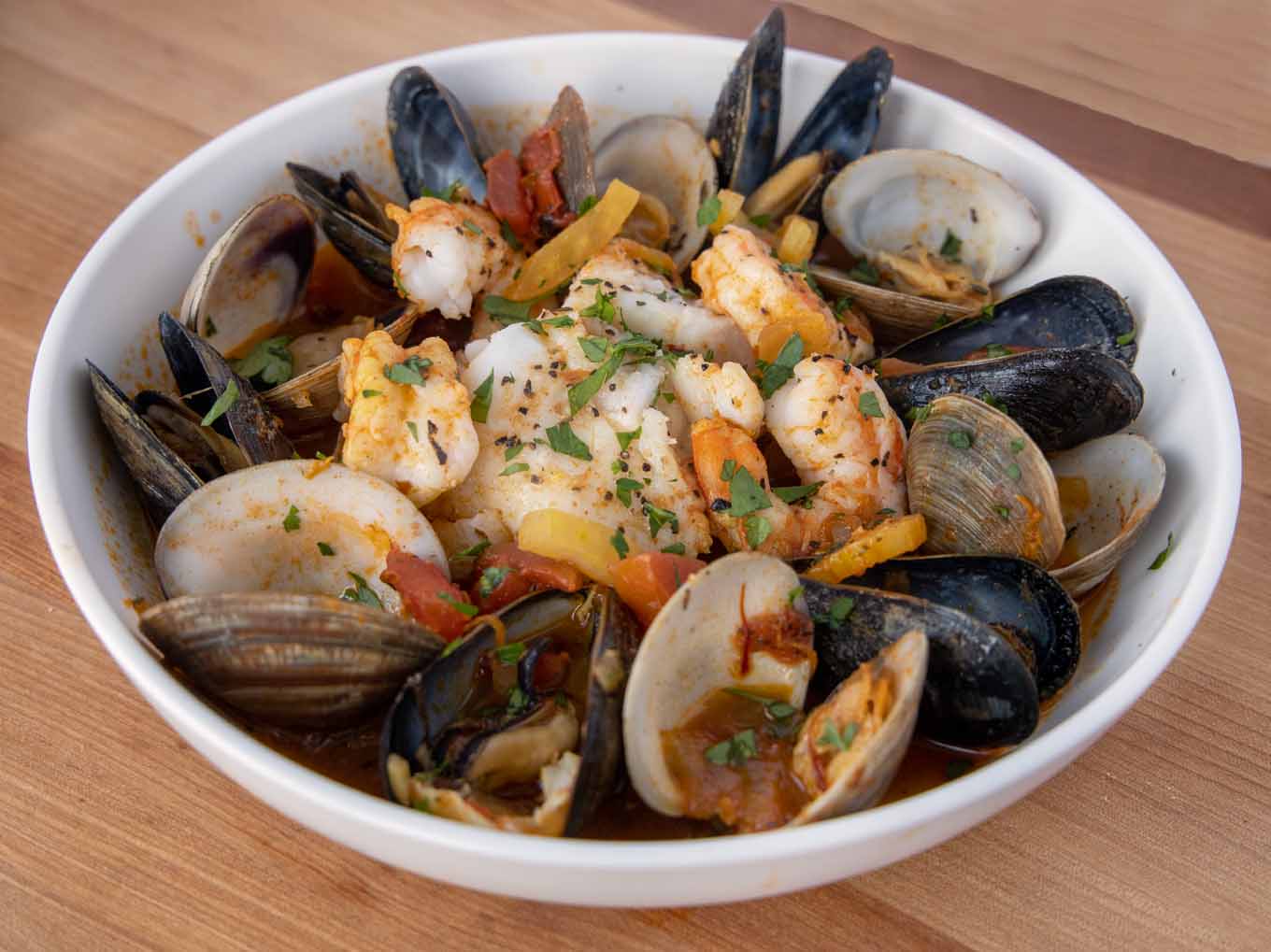 Spicy Spanish Seafood Stew Recipe Chef Dennis